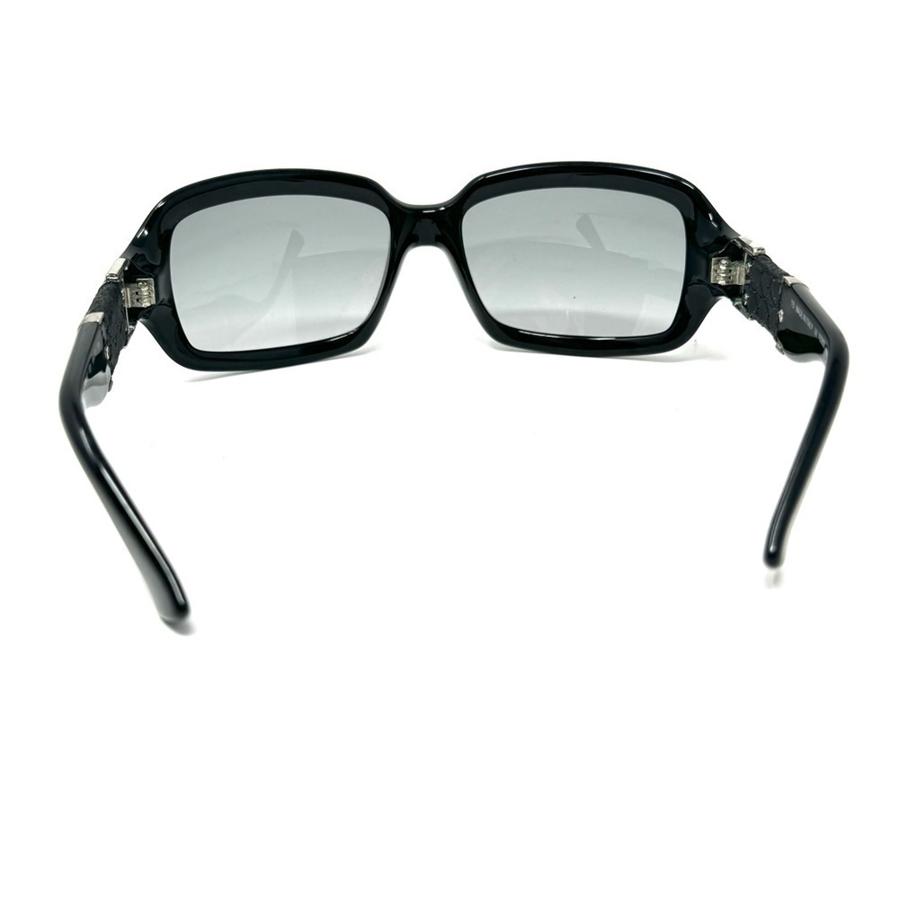 Fendi FS447 Black Sunglasses – 59mm Oversized with Braided Leather Temples - Picture 7 of 8